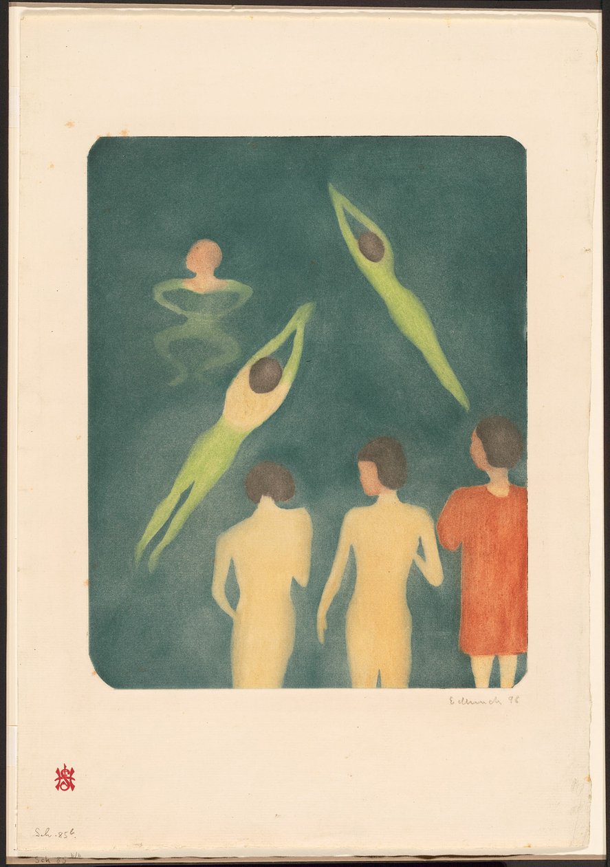 erkekler banyo by Edvard Munch