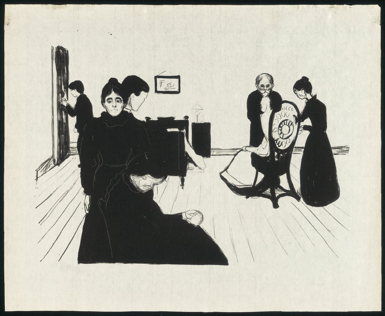 Hasta Odasında Ölüm by Edvard Munch