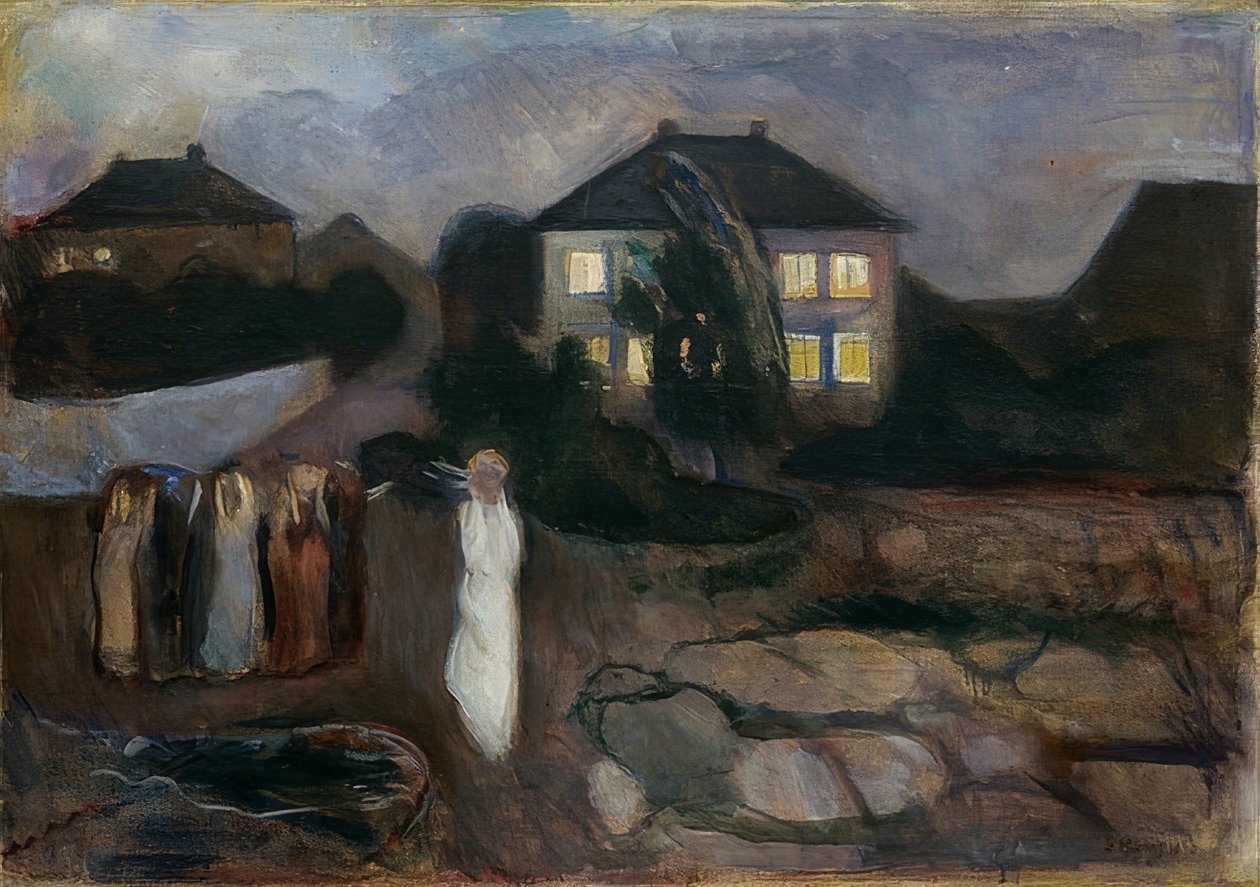 Fırtına. 1893 by Edvard Munch