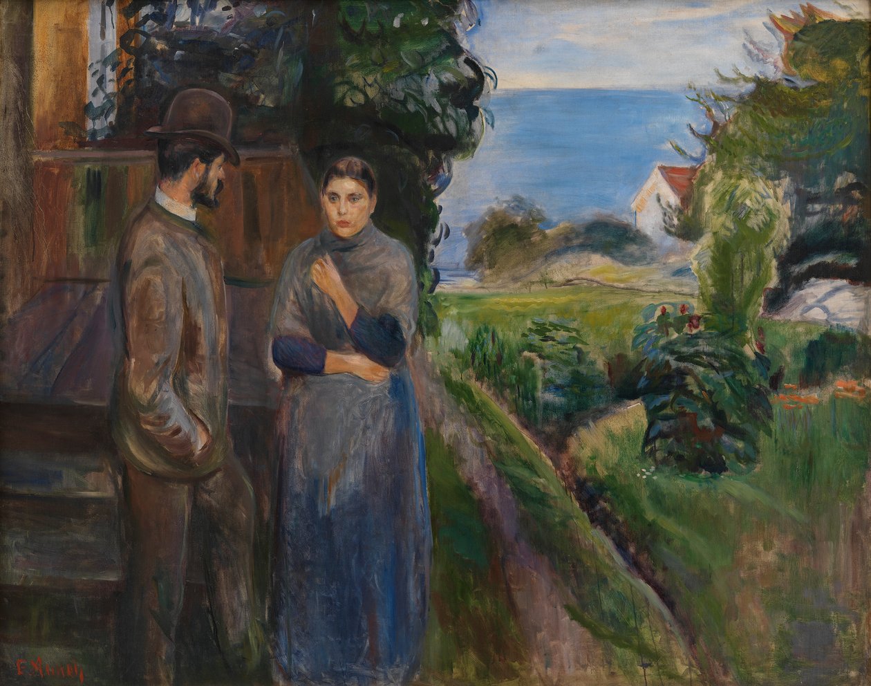 akşam sohbeti by Edvard Munch
