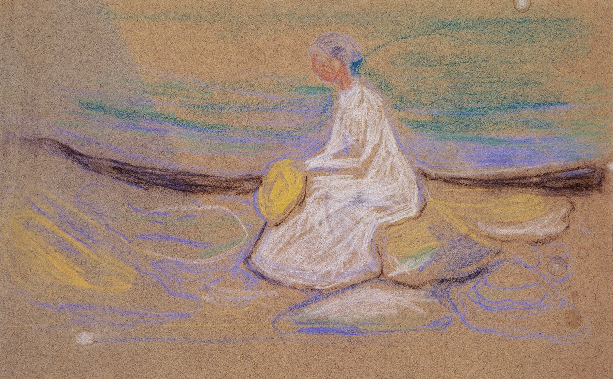 sahilde kız by Edvard Munch