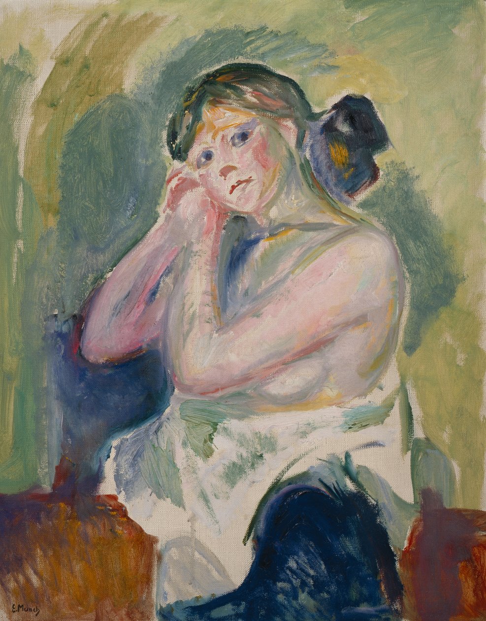 yarı çıplak by Edvard Munch