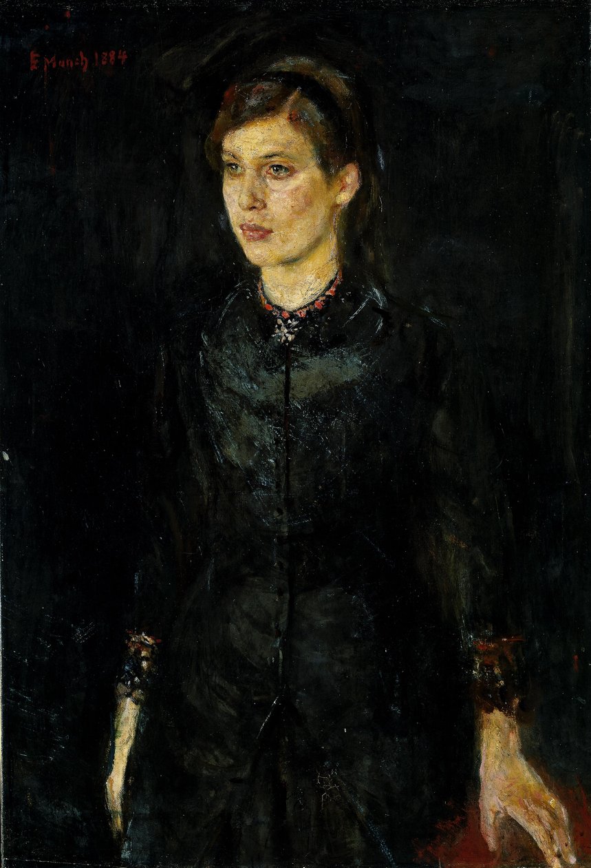 Siyahlı Inger Munch by Edvard Munch