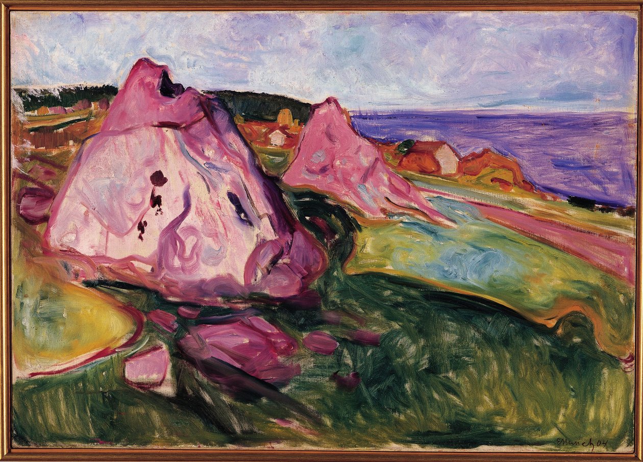 Manzara, Menekşe Kayaları by Edvard Munch