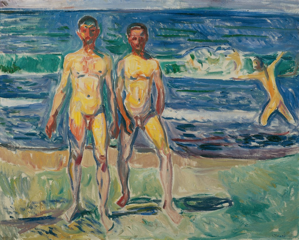 denizde erkekler by Edvard Munch