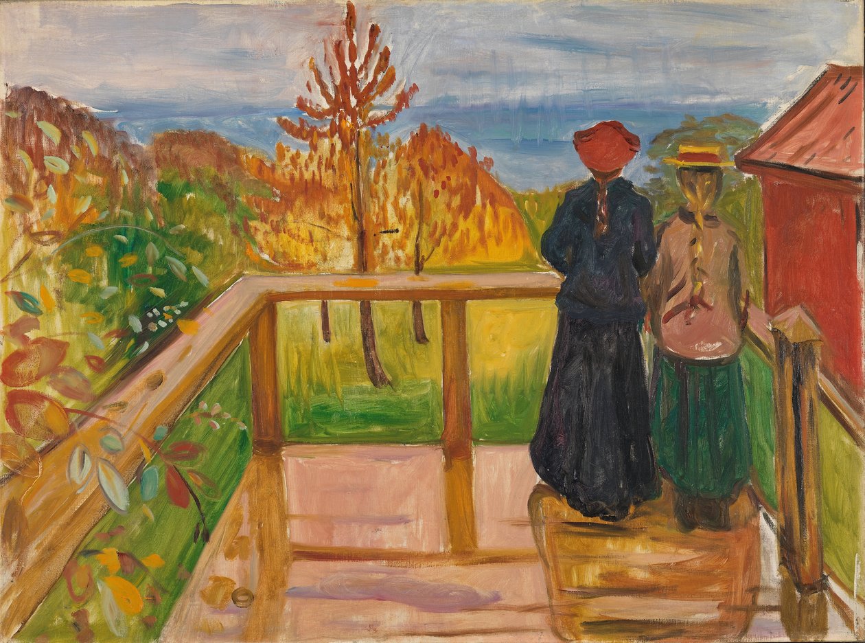 verandada by Edvard Munch