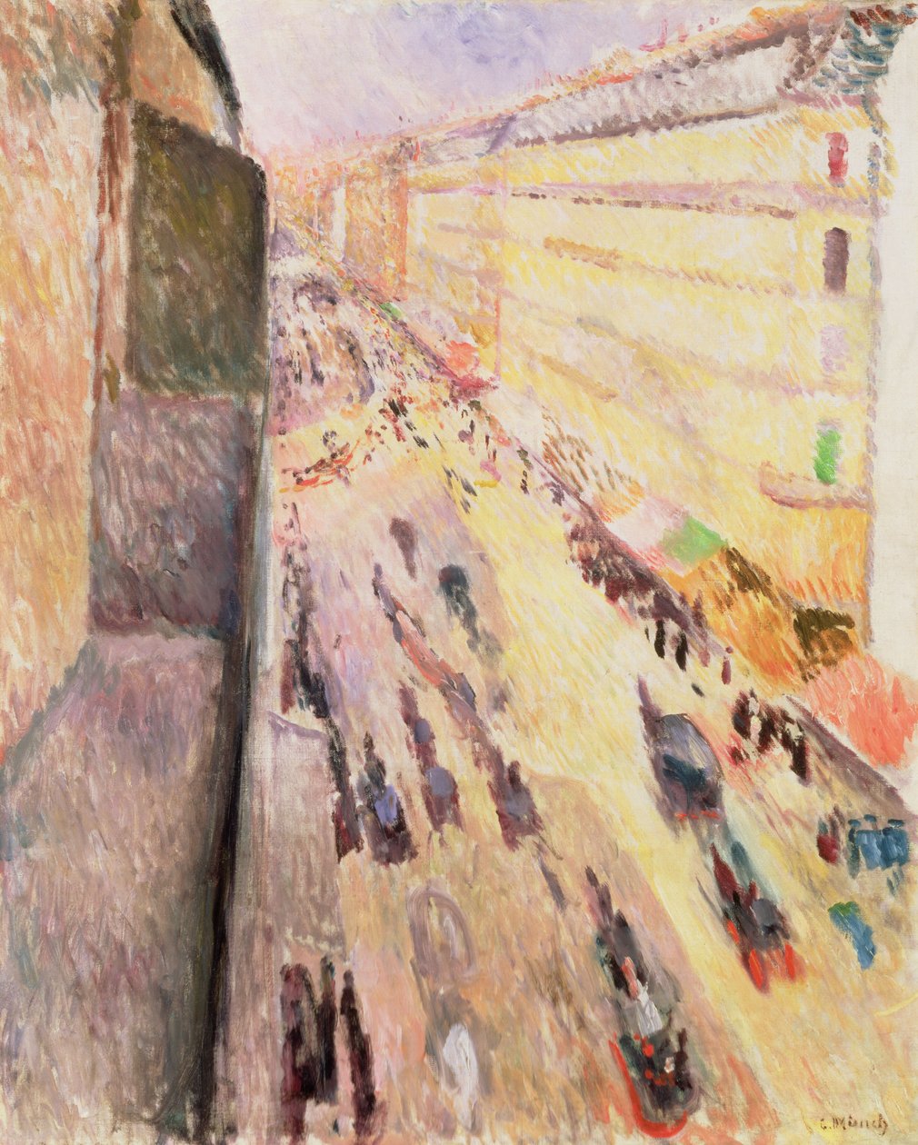 Rue de Rivoli, 1891 by Edvard Munch