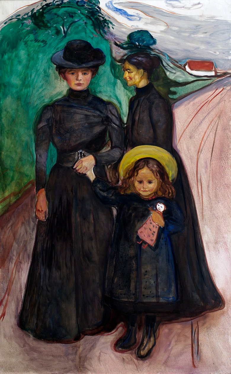 Aile (Kitap Ailesi) by Edvard Munch