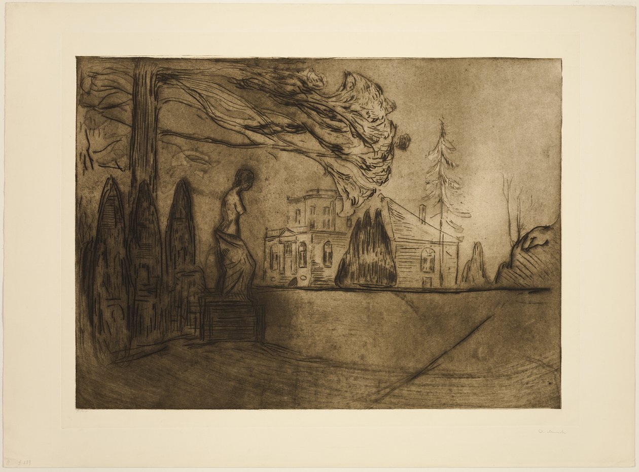 Gece Bahçesi by Edvard Munch