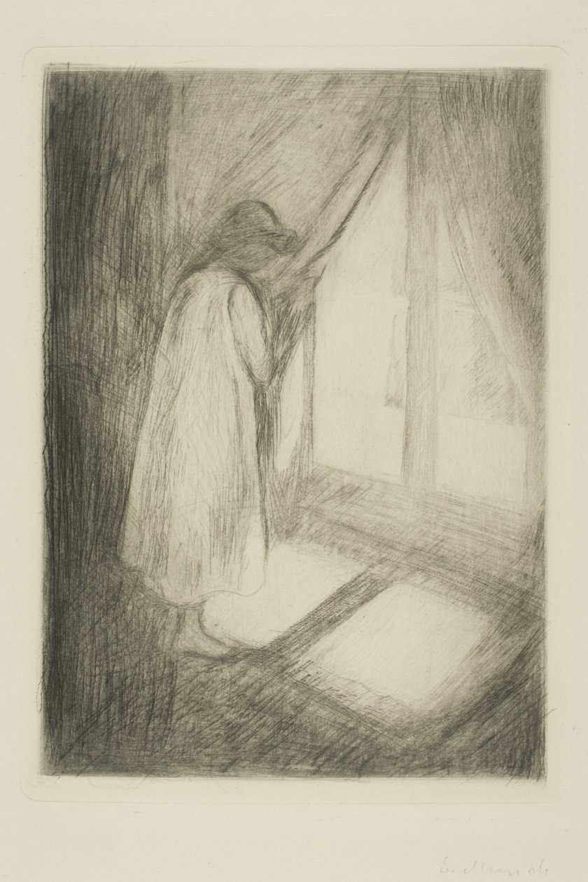 Penceredeki Kız by Edvard Munch