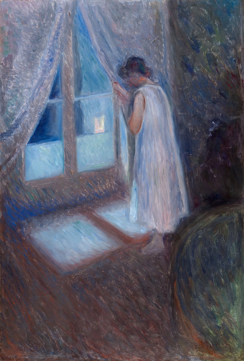 Pencerenin Yanındaki Kız by Edvard Munch