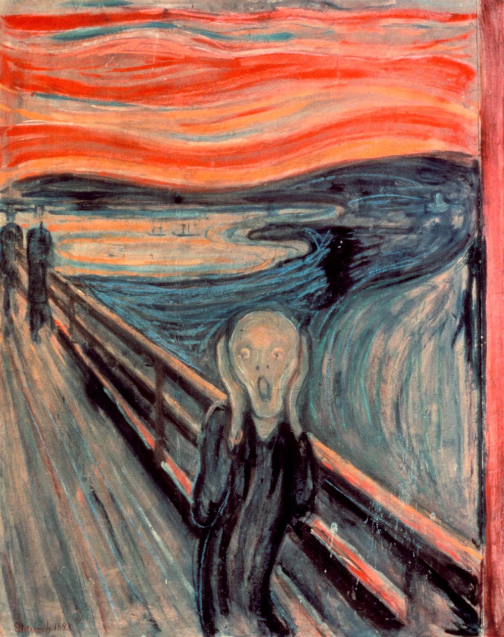 Çığlık, 1893 by Edvard Munch