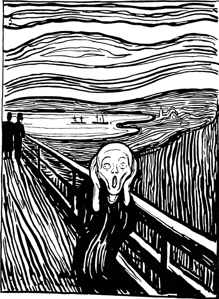 Çığlık, 1895. by Edvard Munch