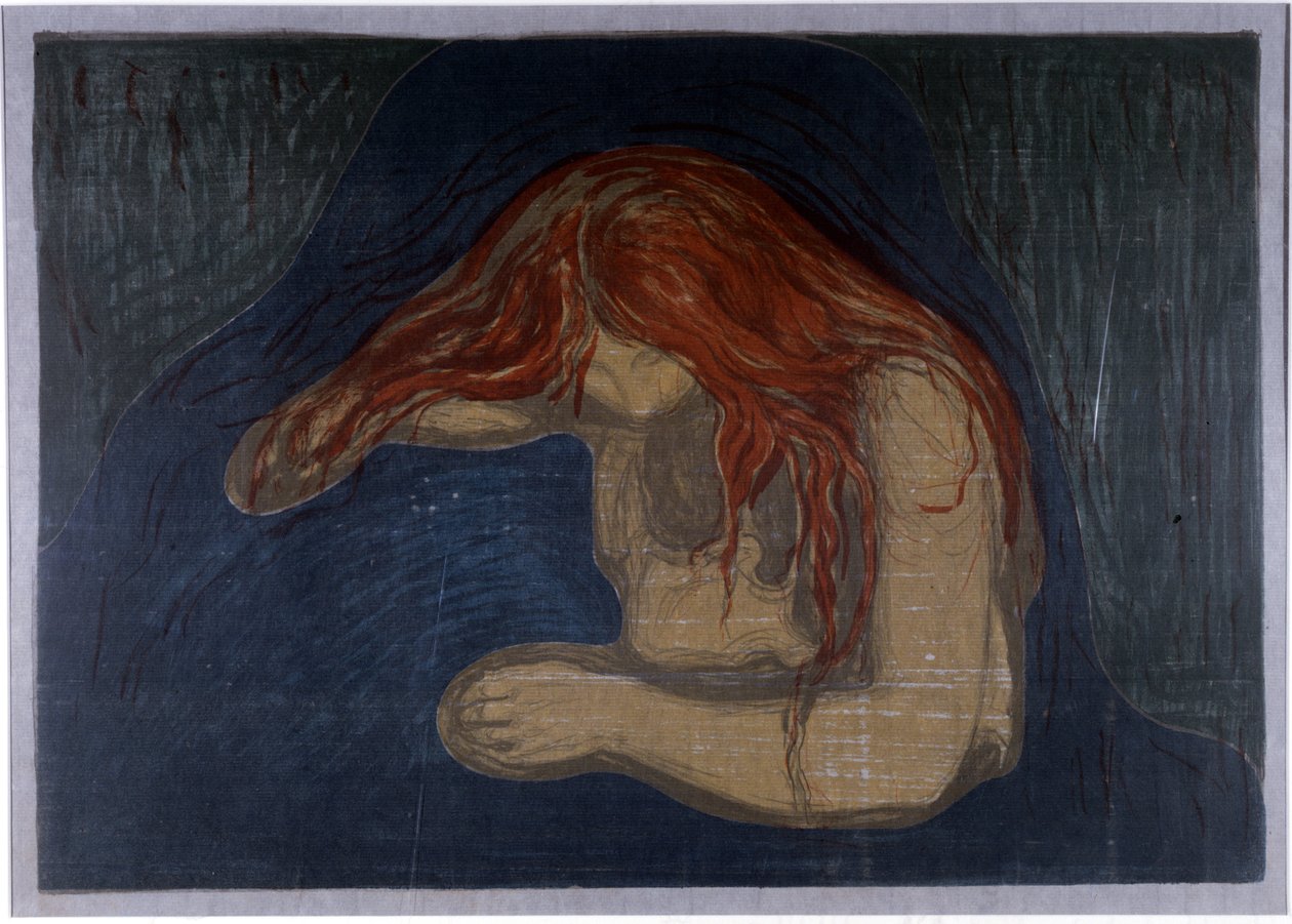 Vampir by Edvard Munch