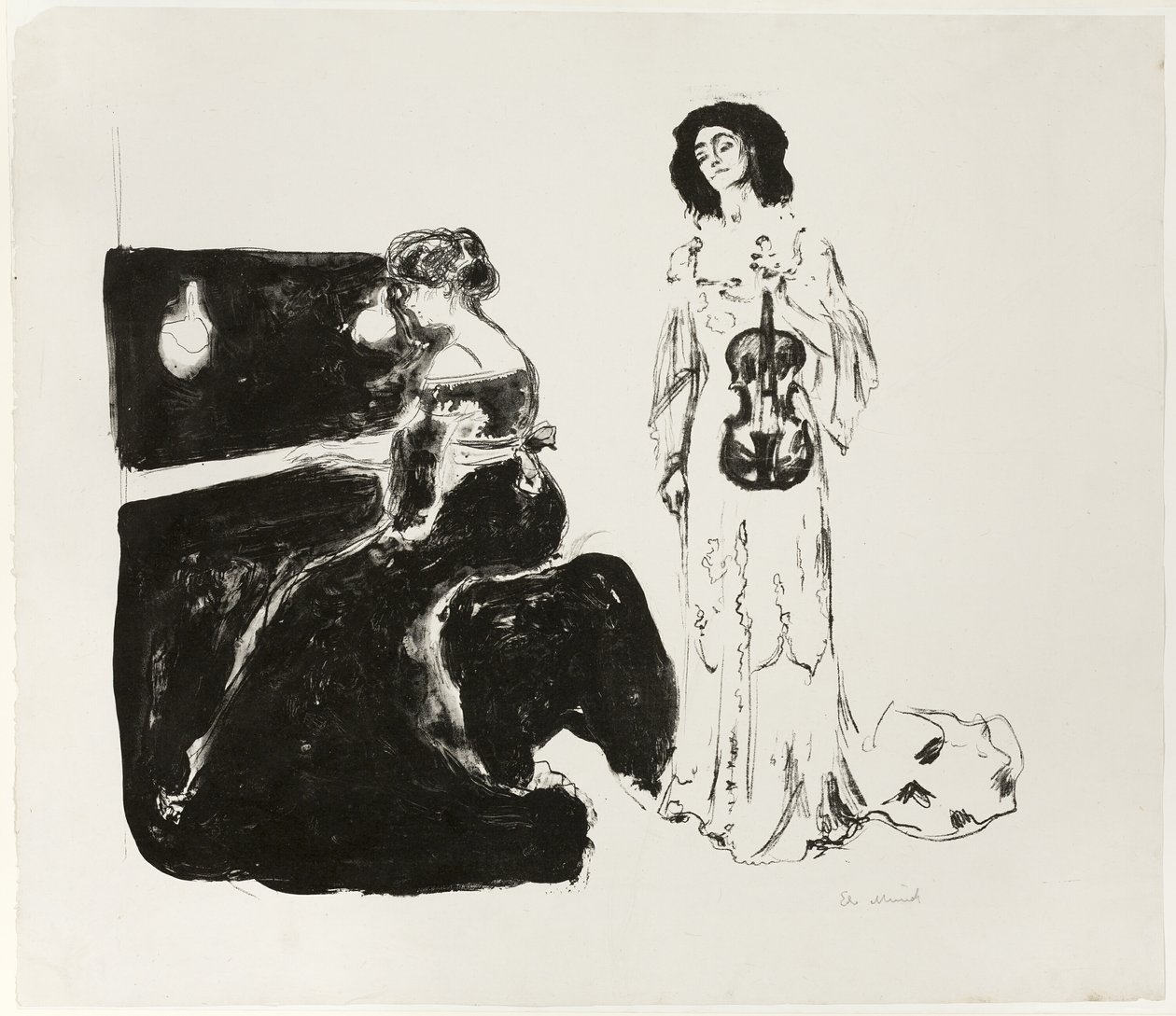 keman konseri by Edvard Munch