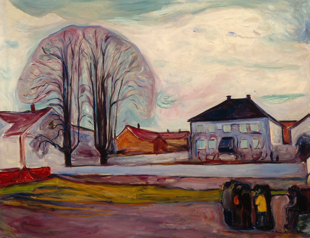 Sahildeki ev by Edvard Munch