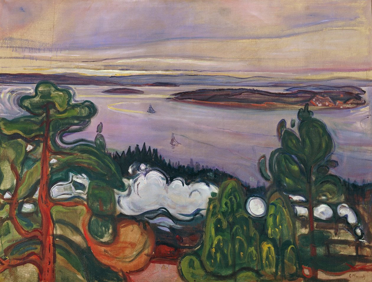 tren dumanı by Edvard Munch