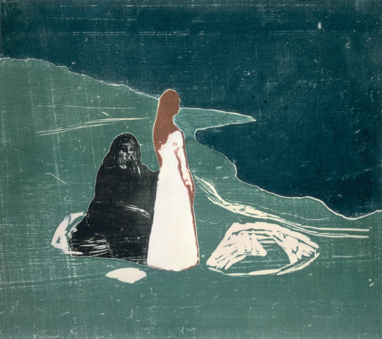 Sahilde İki Kadın by Edvard Munch