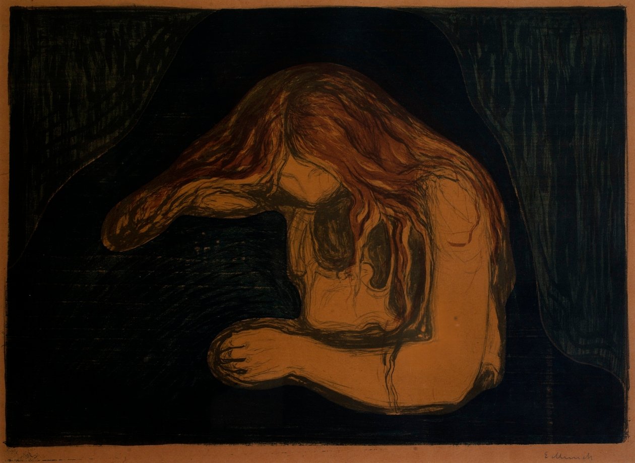 Vampir (Vampir II) by Edvard Munch
