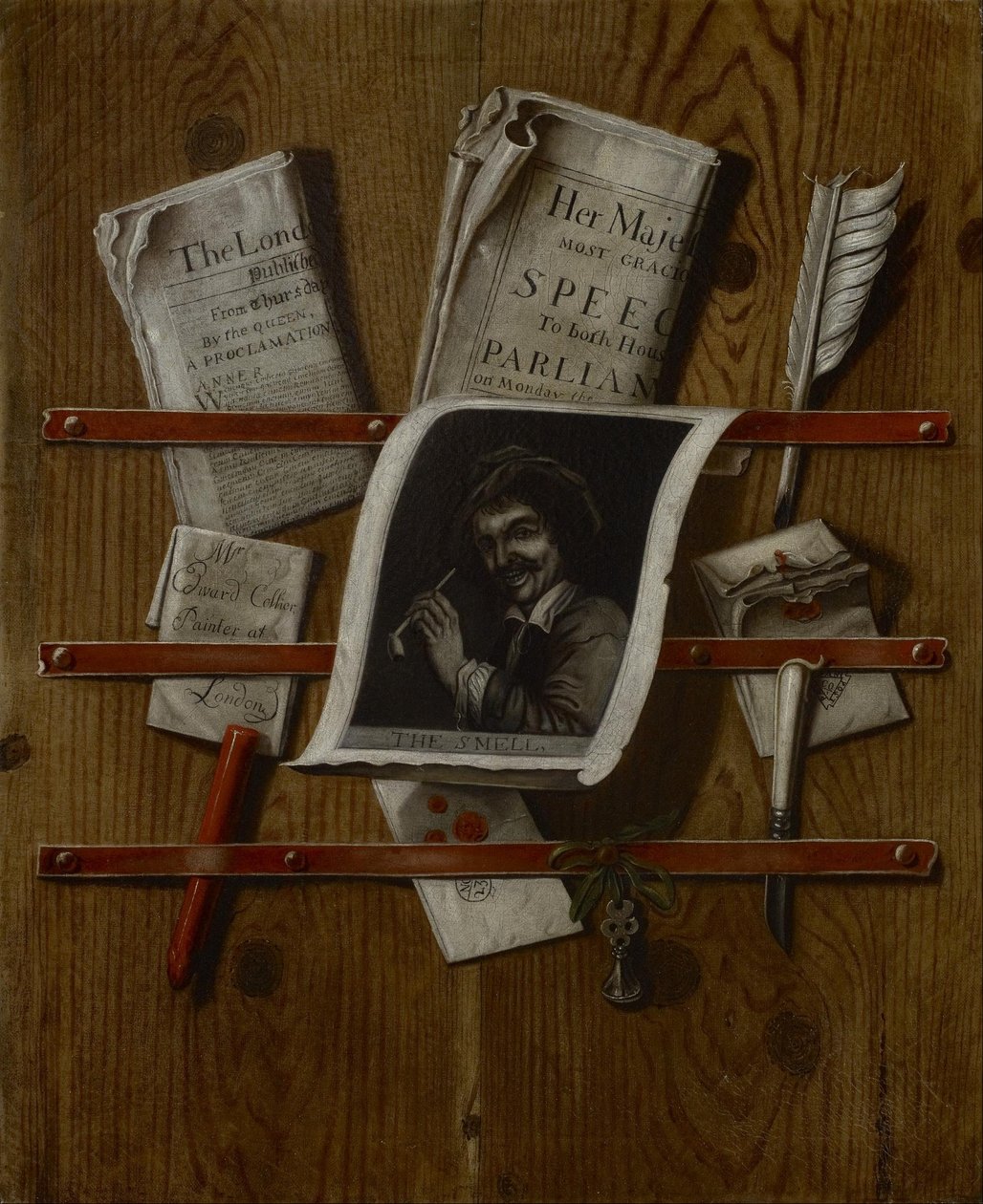Natürmort- Koku by Edwaert Colyer or Collier