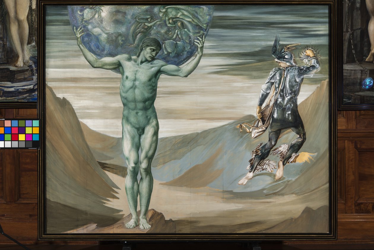 Atlas Taşa Döndü, 1876 dolayları (guaş) by Edward Burne Jones
