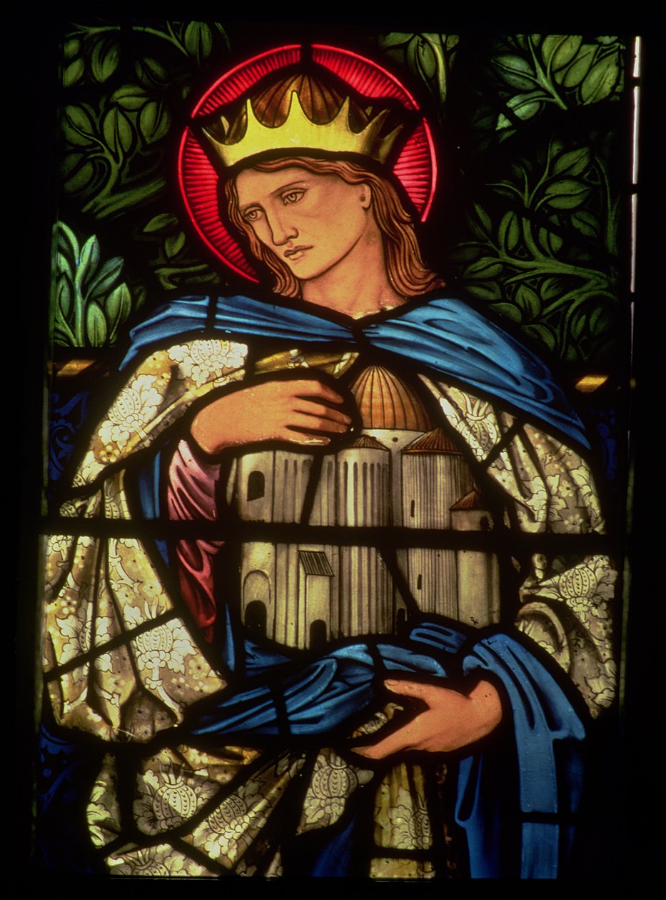 Tapınağı tutan Kral Süleyman, 1890 (vitray) by Edward Burne Jones