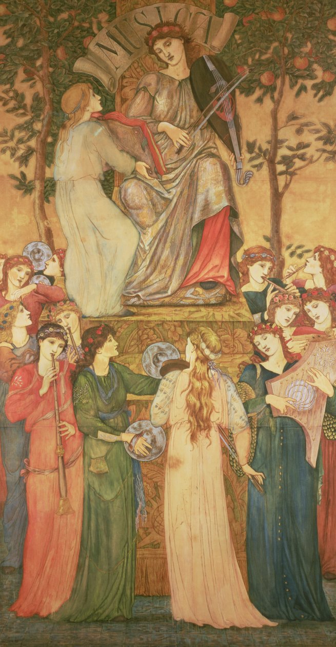 Müzik by Edward Burne Jones