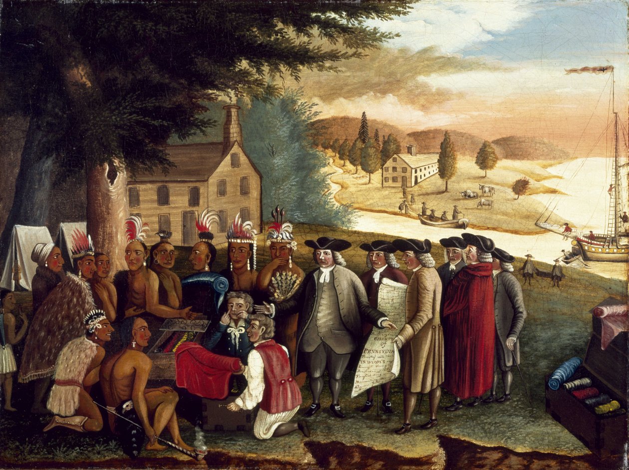 Kızılderililerle Penns Antlaşması by Edward Hicks