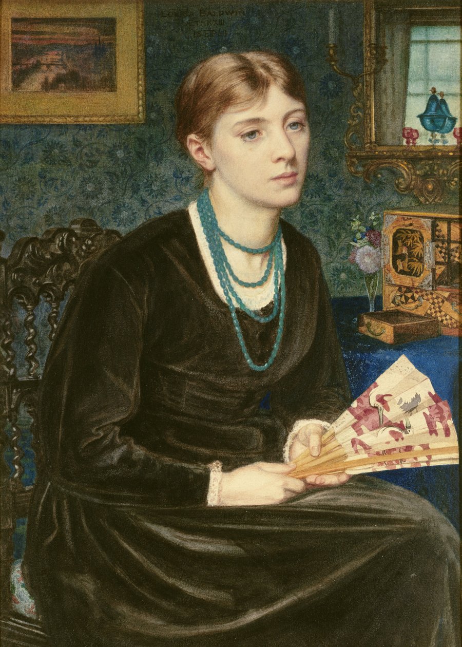 Louise A. Baldwin'in Portresi, 1868 by Edward John Poynter