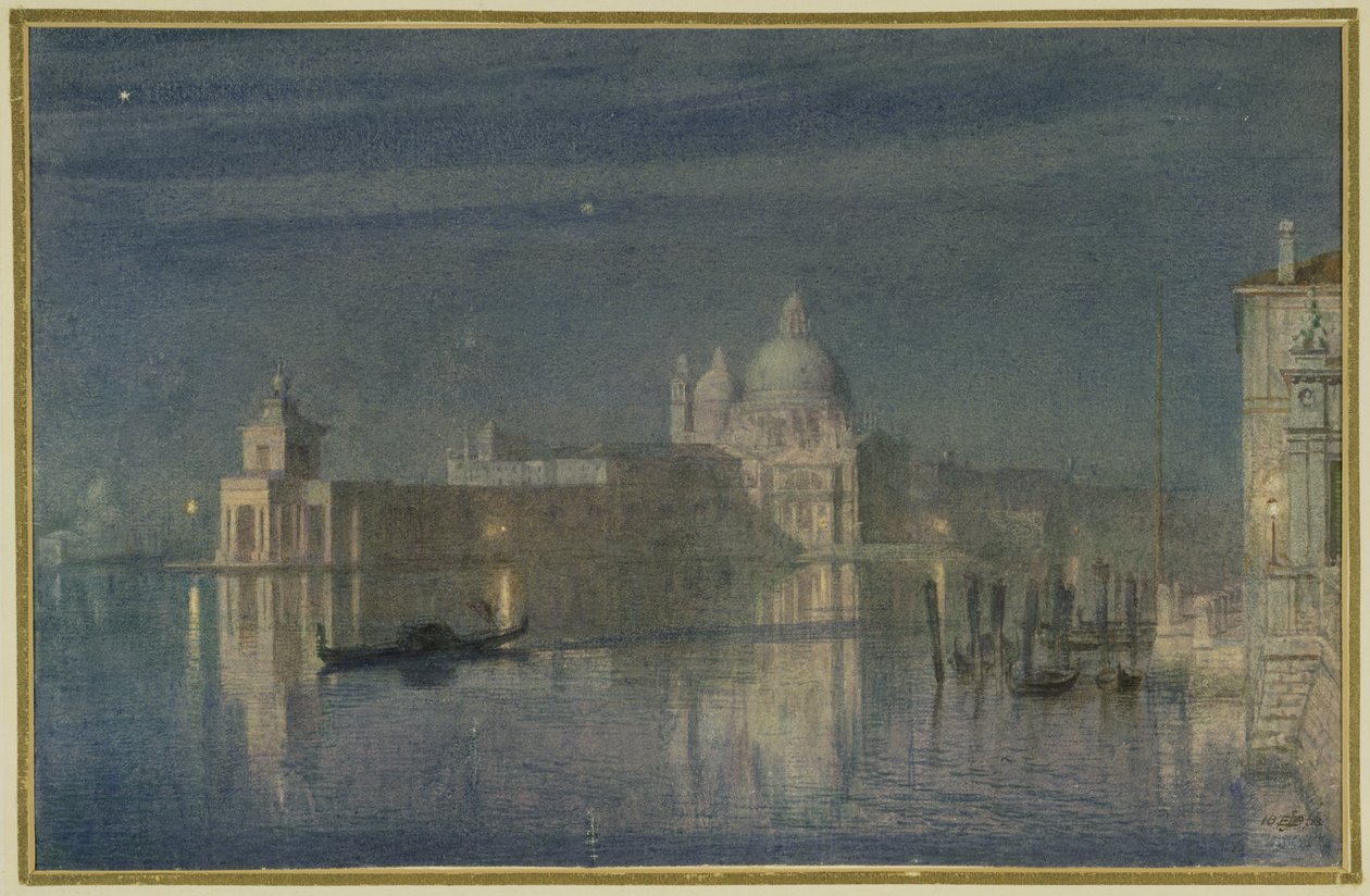 Santa Maria Della Selamı, Venedik, Ay Işığı, 1863 by Edward John Poynter