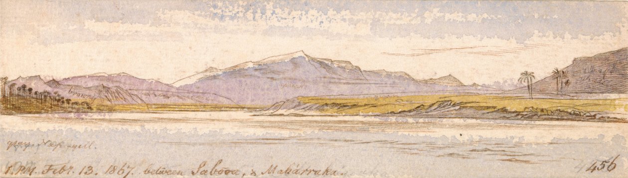 Sabooa ve Maharraka arasında by Edward Lear