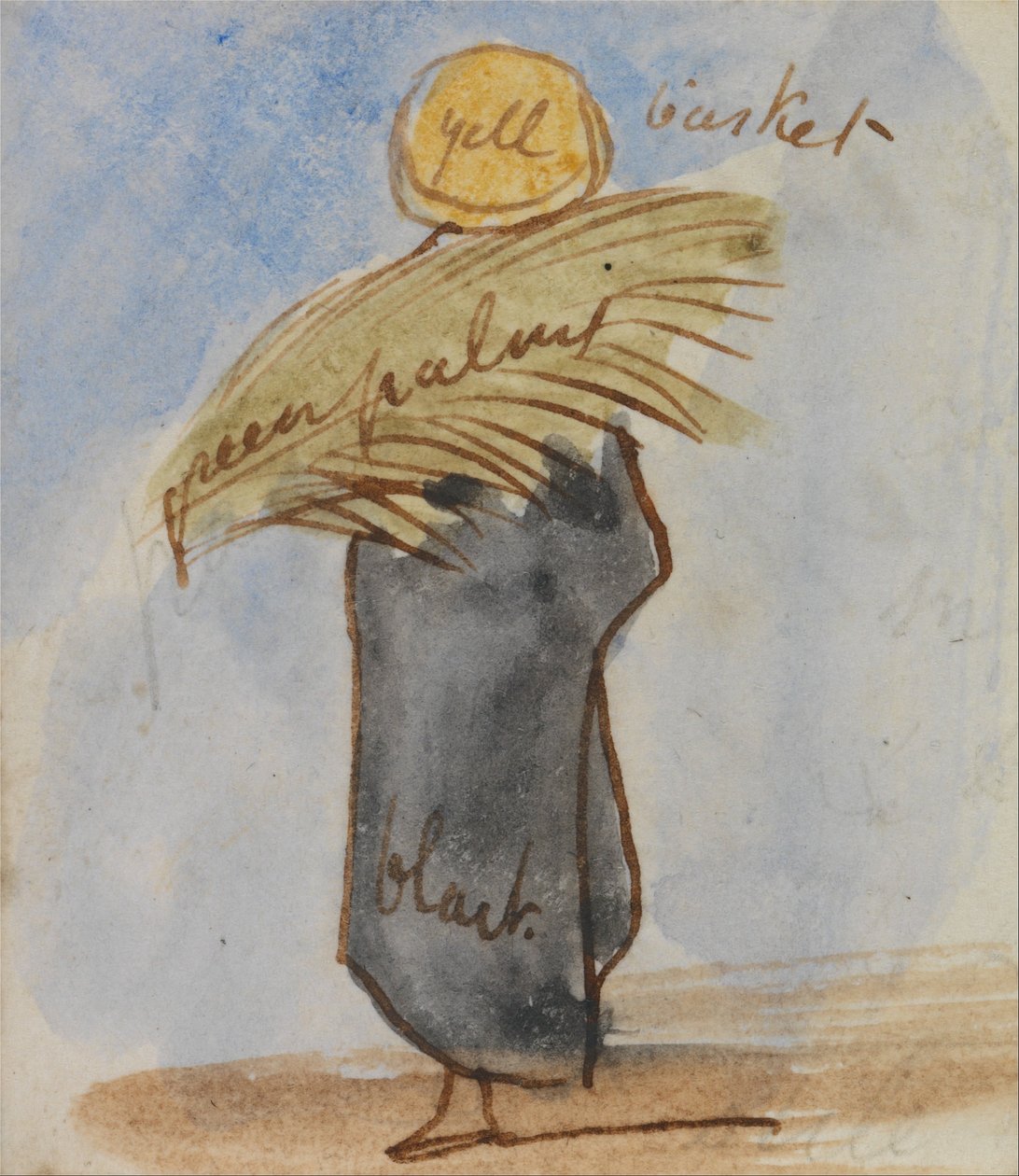 Mısırlı adam by Edward Lear