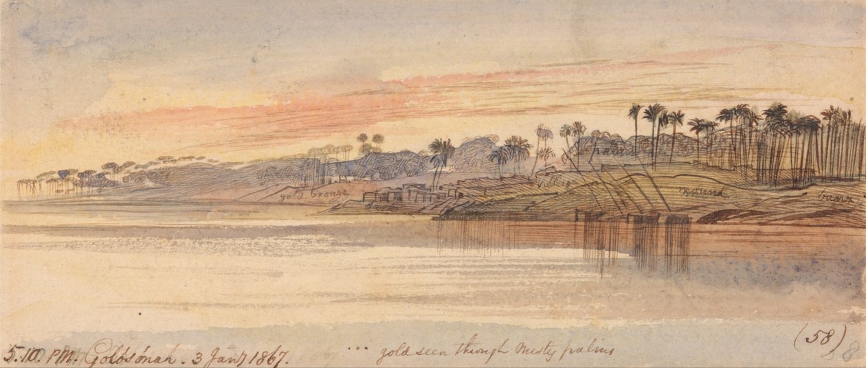 Golosoneh, 17:00, 3 Ocak 1867 (58) by Edward Lear