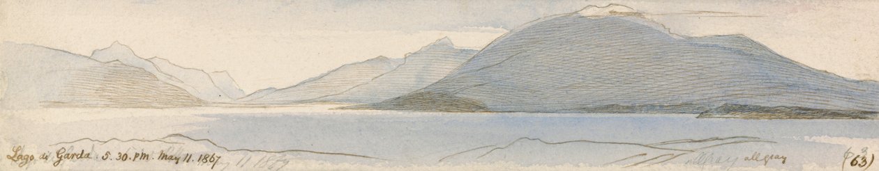 Garda Gölü by Edward Lear
