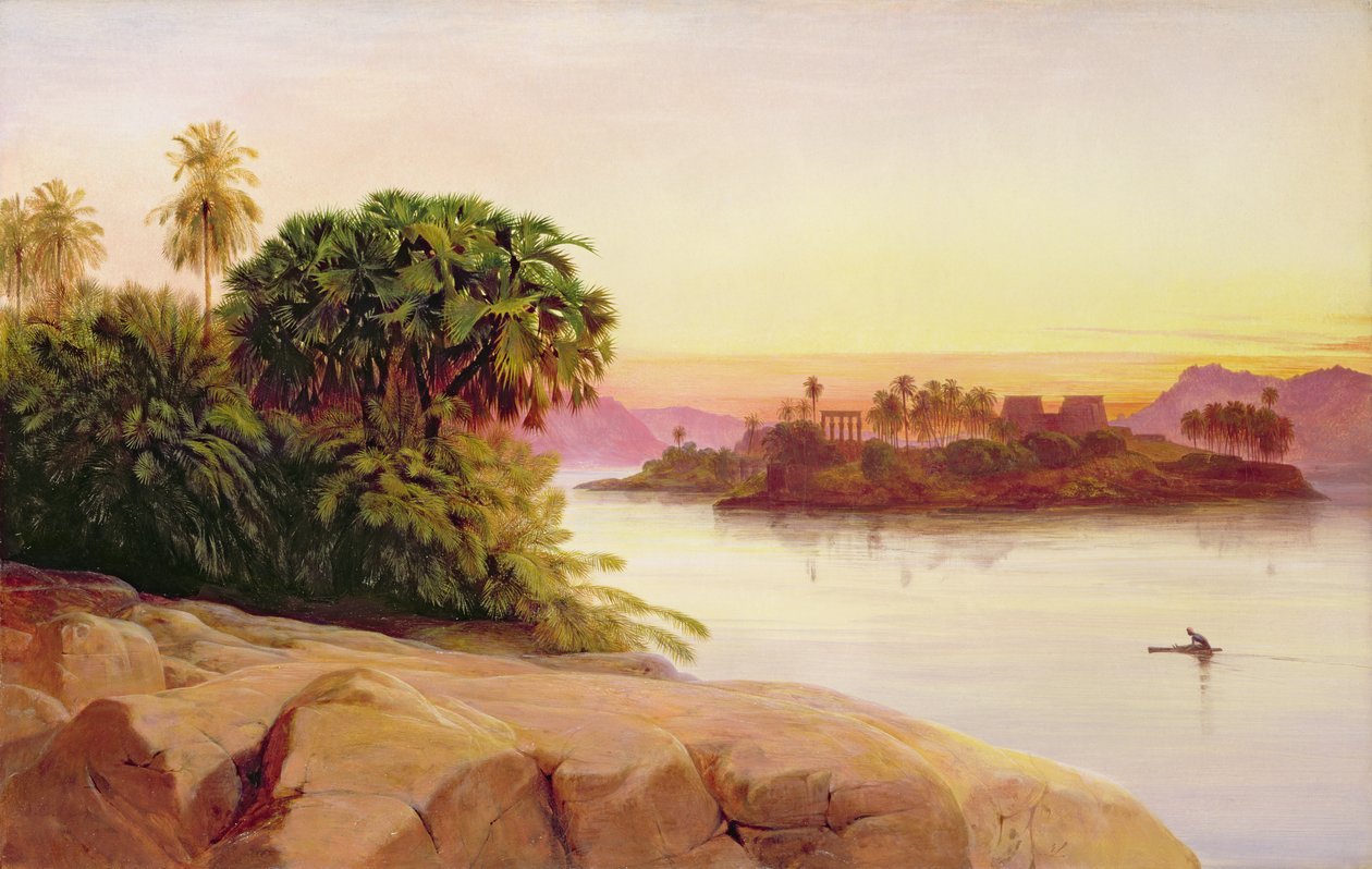 Philae, Mısır by Edward Lear