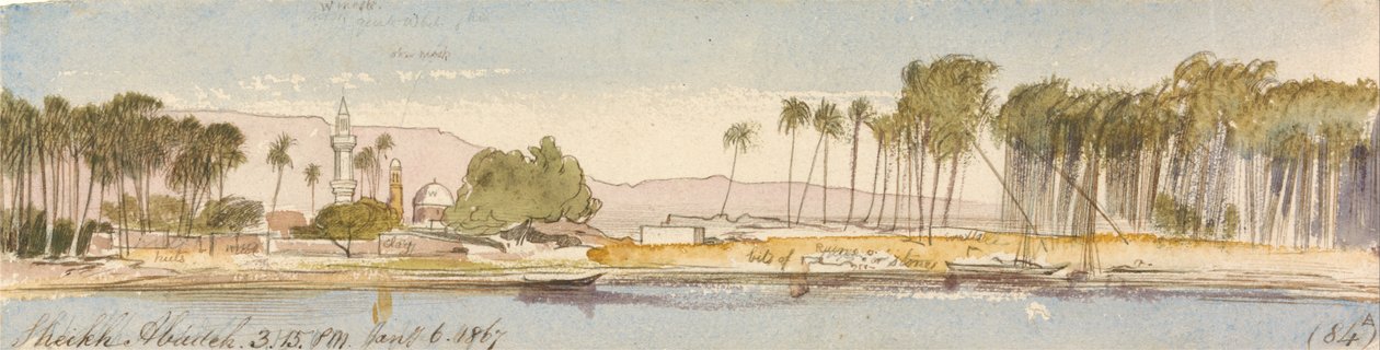 Şeyh Abadeh, 3-15 pm, 6 Ocak 1867 (84) by Edward Lear