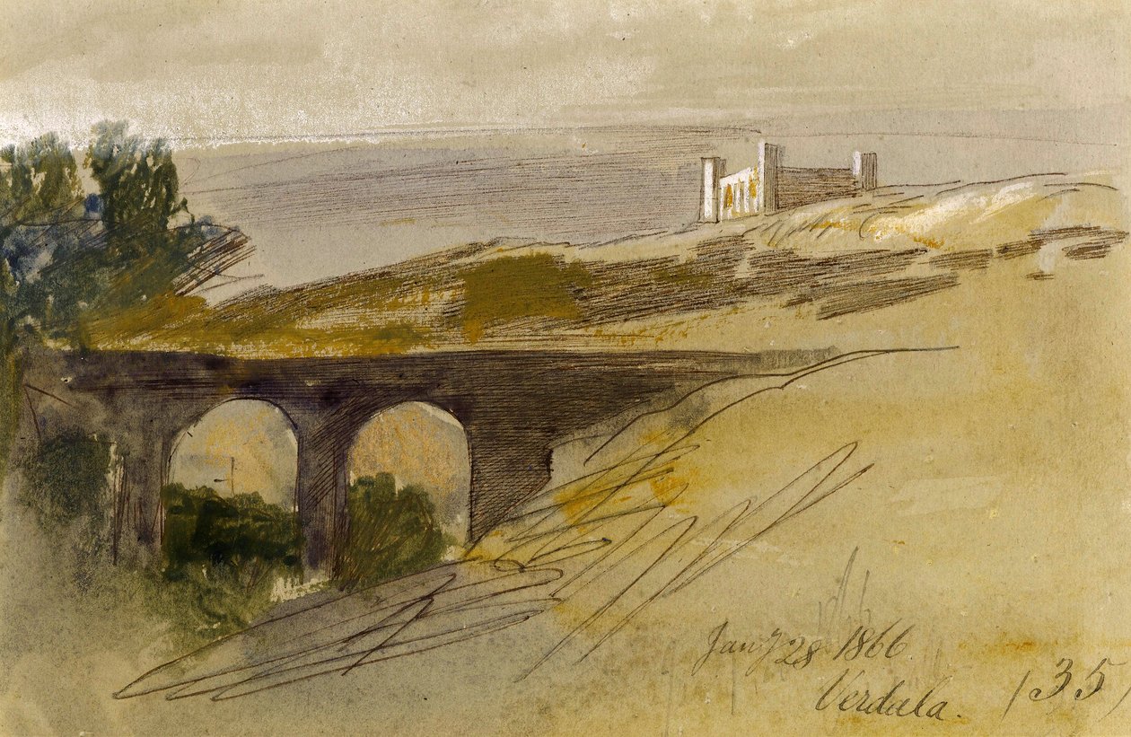 ವರ್ಡಾಲಾ, ಮಾಲ್ಟಾ, 1866 ಟರ್ಕ್ by Edward Lear