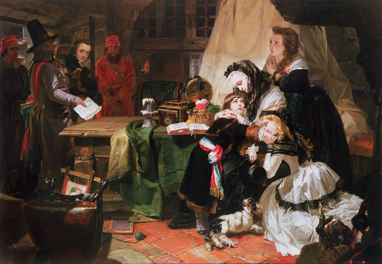 Marie Antoinette ve çocukları by Edward Matthew Ward