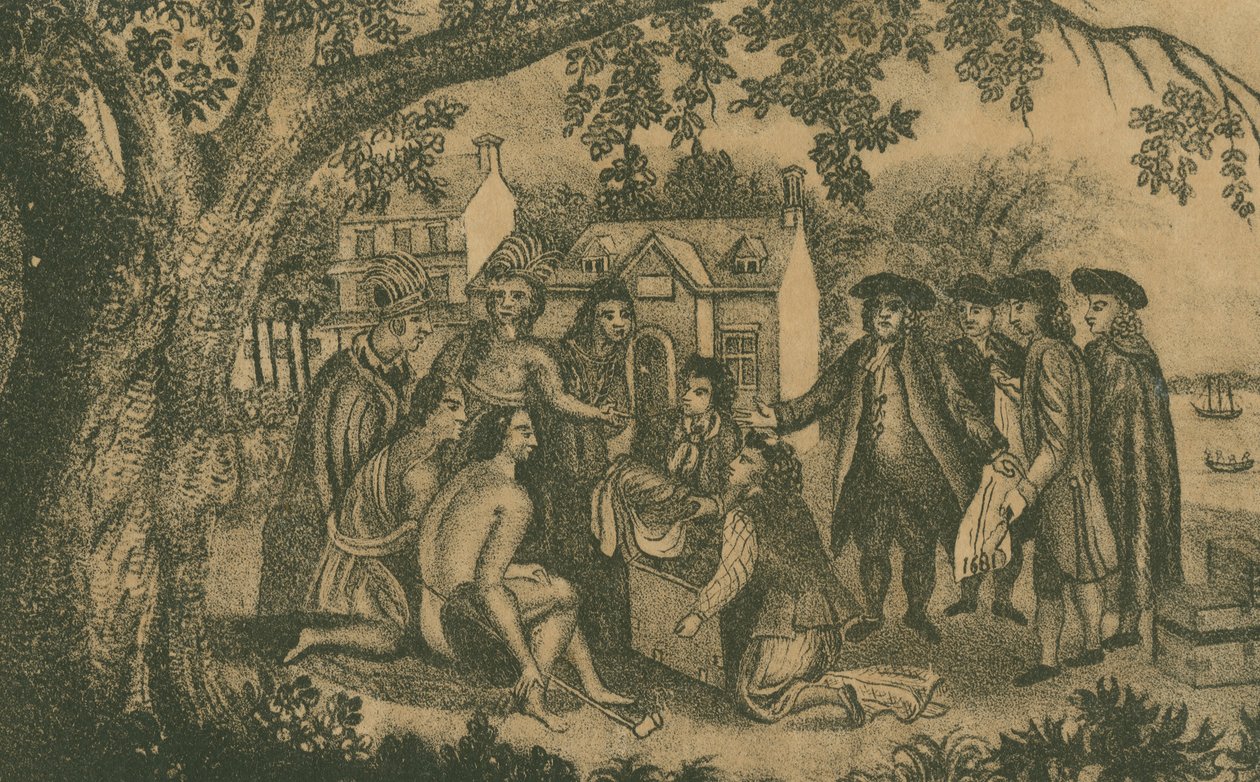 Anlaşma Ağacı, c.1833 by Edward Mumford