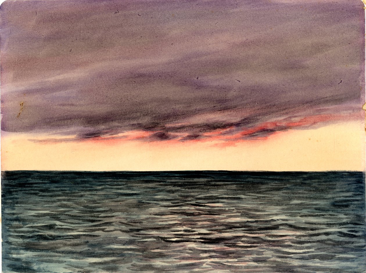 Gündoğumu, 1910 (kağıt üzerinde wc) by Edward Adrian Wilson