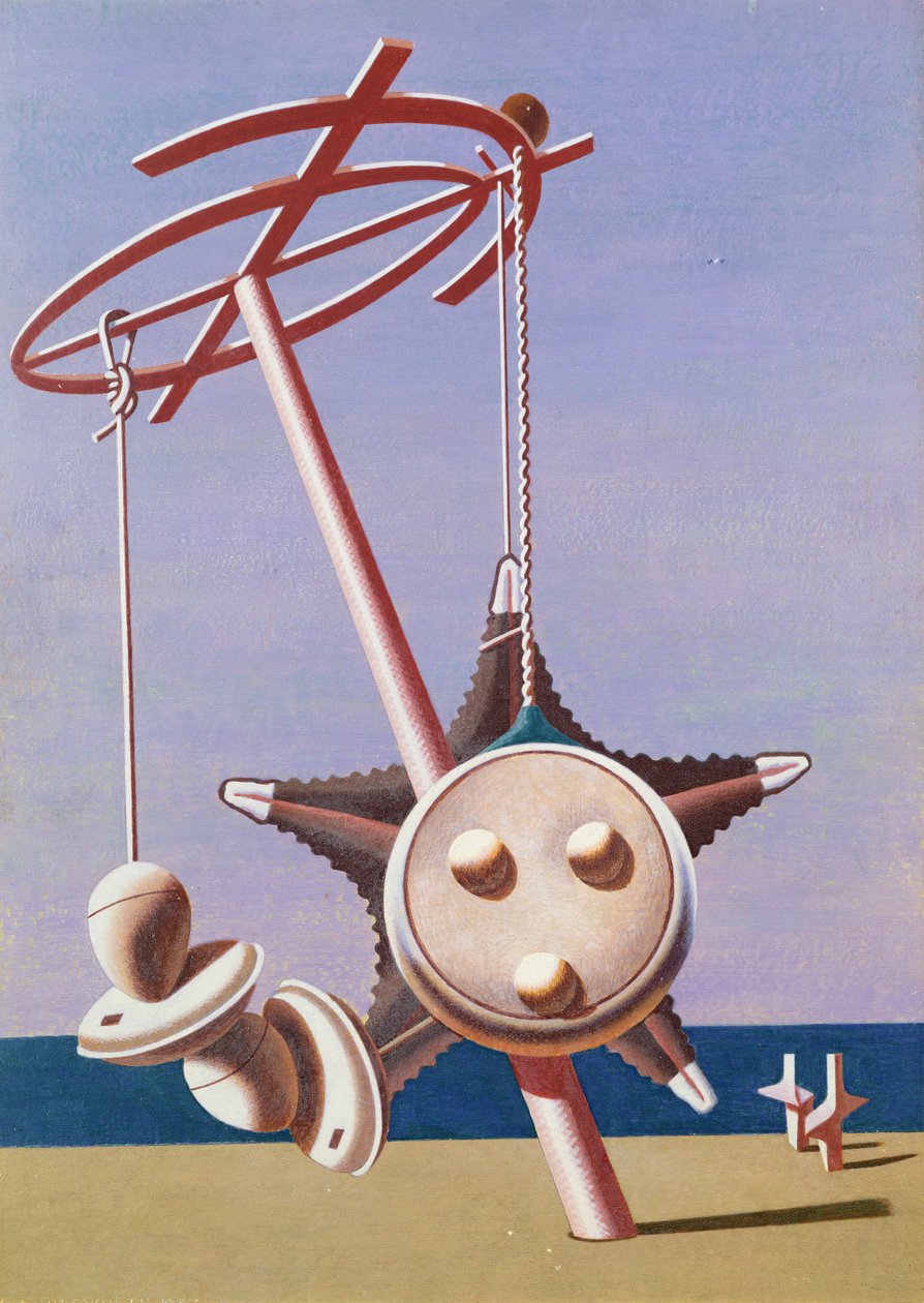 Enigma (tuval üzerine yağlı boya) by Edward Alexander Wadsworth