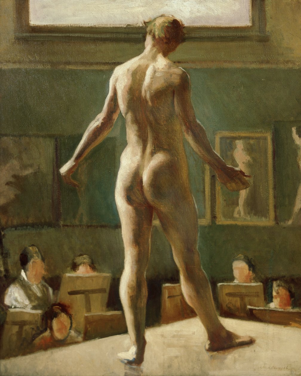 Erkek Figürü Ayakta by Edward Alexander Wadsworth