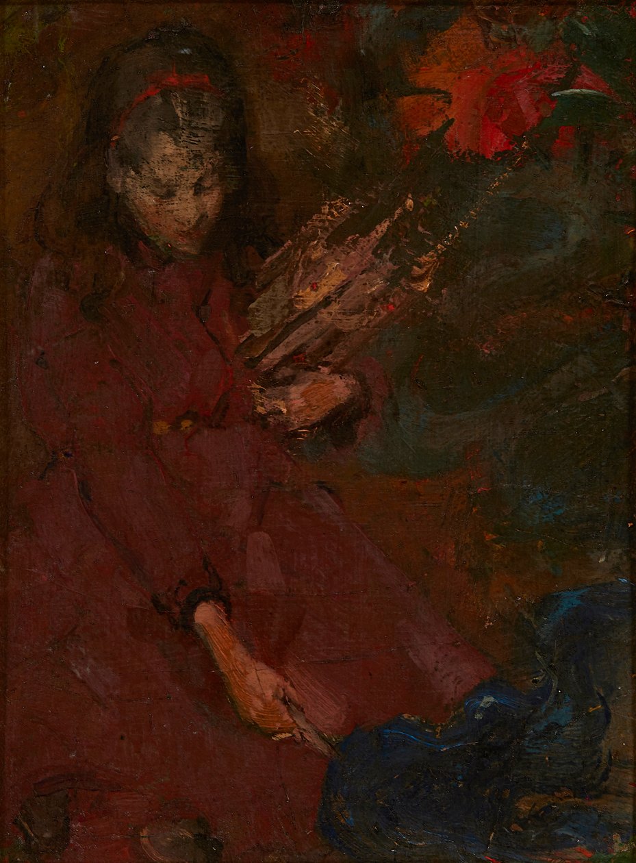 Yakacak Odun Toplama (tuval üzerine yağlı boya) by Edward Atkinson Hornel