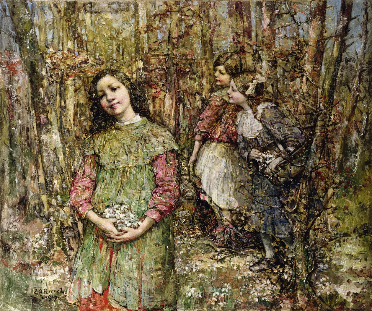 Kardelen Toplama by Edward Atkinson Hornel