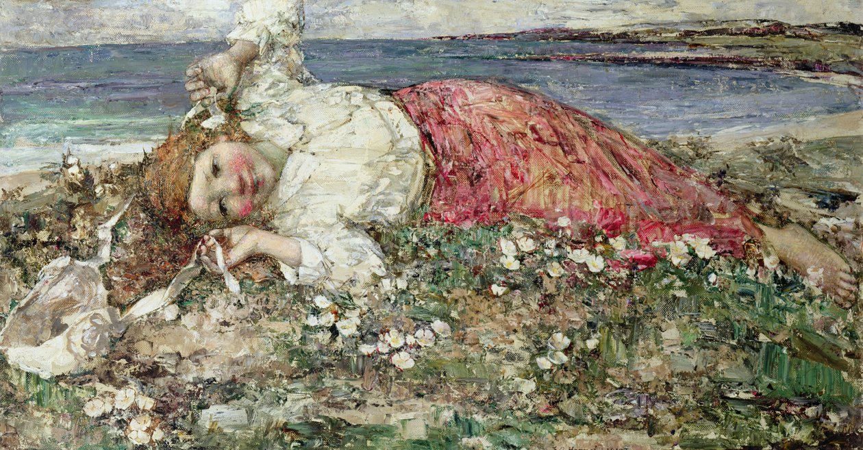 Mutlu Yaz (tuval üzerine yağlı boya) by Edward Atkinson Hornel