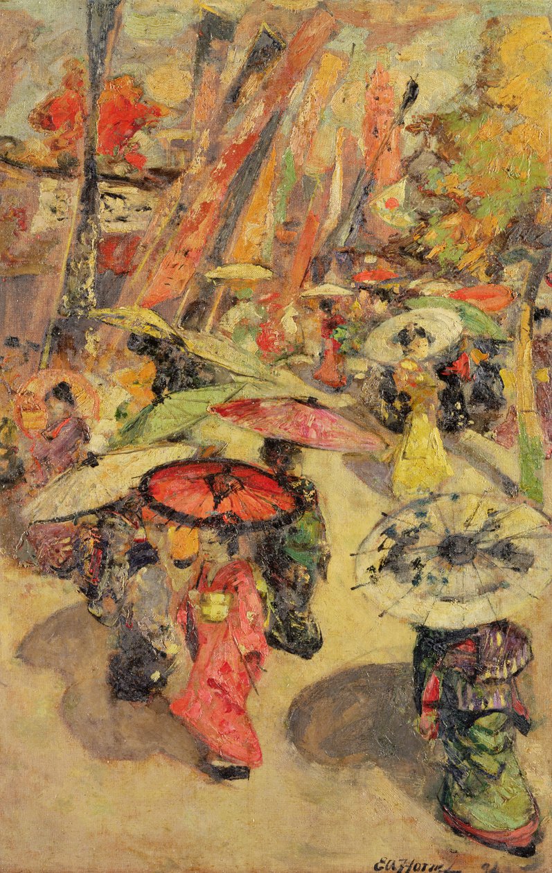 Sokak Sahnesi, Tokyo by Edward Atkinson Hornel