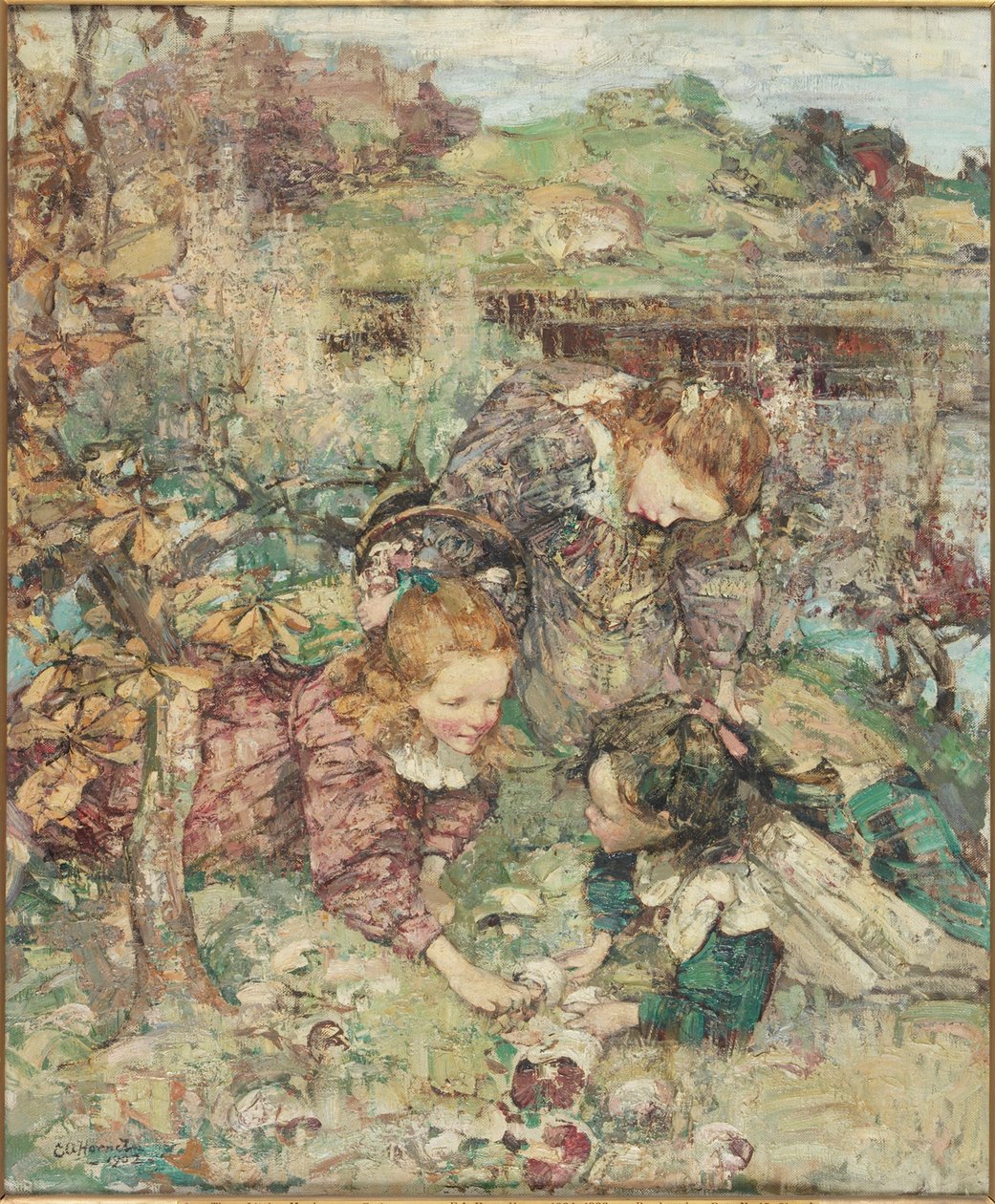 Küçük Mantar Toplayıcılar by Edward Atkinson Hornel