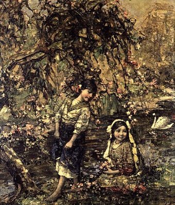 Kuğu Göleti by Edward Atkinson Hornel