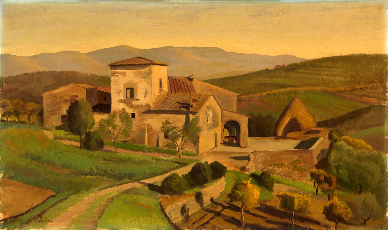 Bir Toskana Çiftliği, yaklaşık. 1926-1931. by Edward Bruce