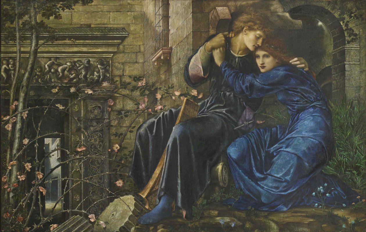 Harabeler Arasında Aşk, 1870-1873. by Edward Burne Jones